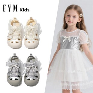 女童鞋子儿童溯溪运动凉鞋2025新款夏季夏款公主包头女孩大童薄款