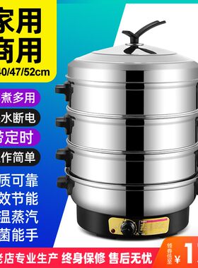 电蒸锅多功能家用三层电蒸笼多层大容量蒸菜神器蒸馒头小型蒸汽锅