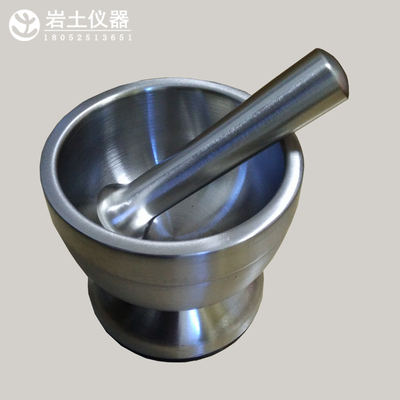 研钵 不锈钢研钵 碎土 研磨 土样研F磨 碎土粉碎  土工试验工具