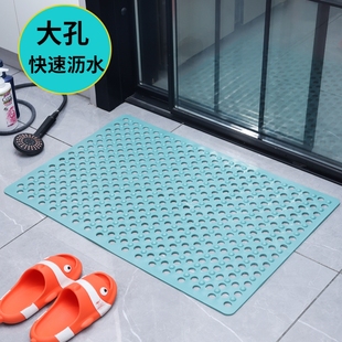 大孔浴室垫防滑垫家用淋浴房儿童洗澡防摔吸盘地垫卫浴按摩脚垫子
