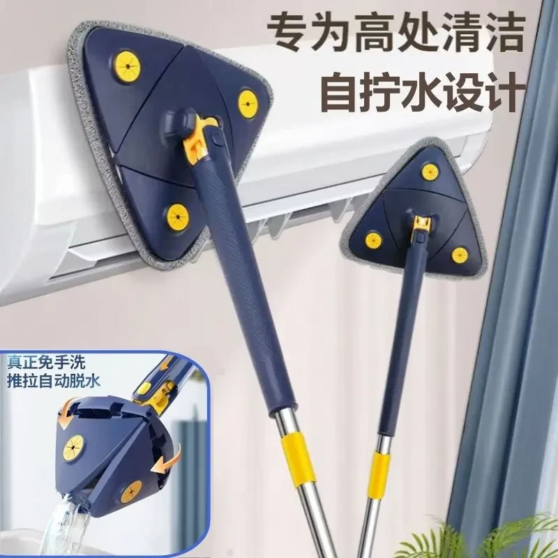 【下单立减50】家用干湿两用自拧水拖把清洁神器钢杆珊瑚绒