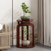 楠竹花架子简易室内盆栽收纳客厅阳台中式 吊兰花盆实木置物架落地