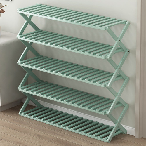 微竹希语楠竹鞋架免安装多层收纳