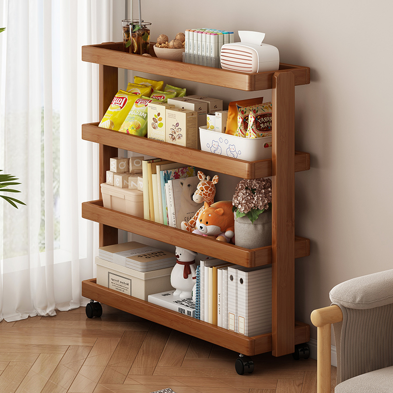 微竹希语移动边几沙发收纳茶几柜