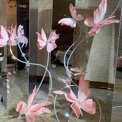 仿真立体纸花蝴蝶纸艺大型巨型