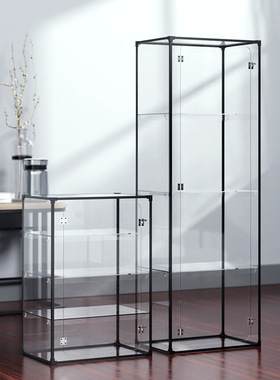 乐高展示架盲盒手办展示柜亚克力展示盒泡泡玛特透明高达模型罩子