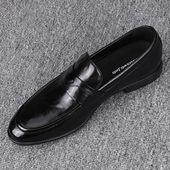 商务正装 休闲皮鞋 男士 2025新款 一脚蹬头层牛皮英伦百搭广州潮男鞋