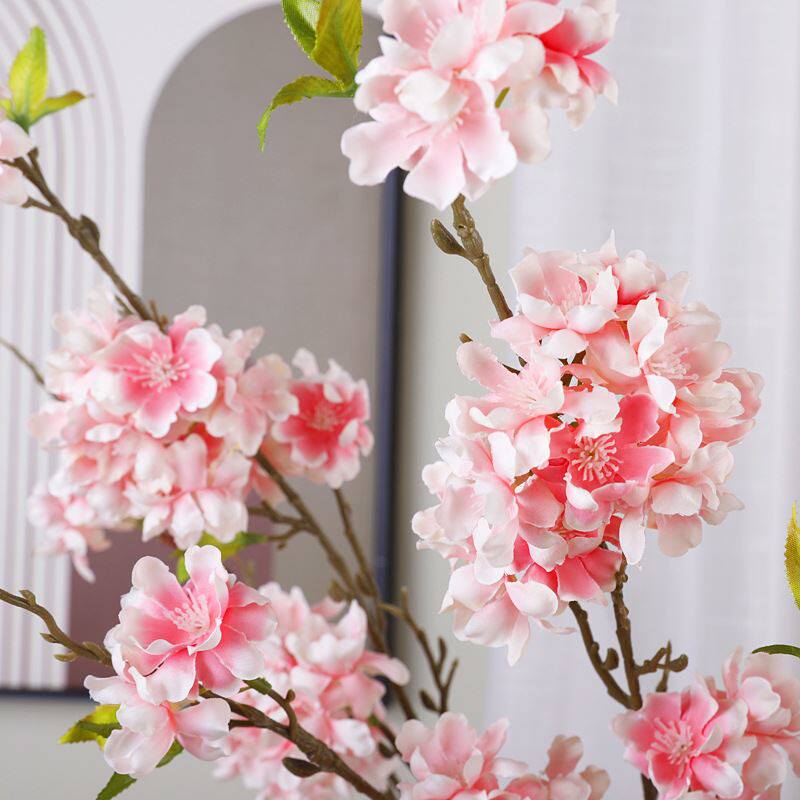 欧丽菲新款仿真绣球樱花 单支丁香花球 田园简约婚礼场景装饰假花