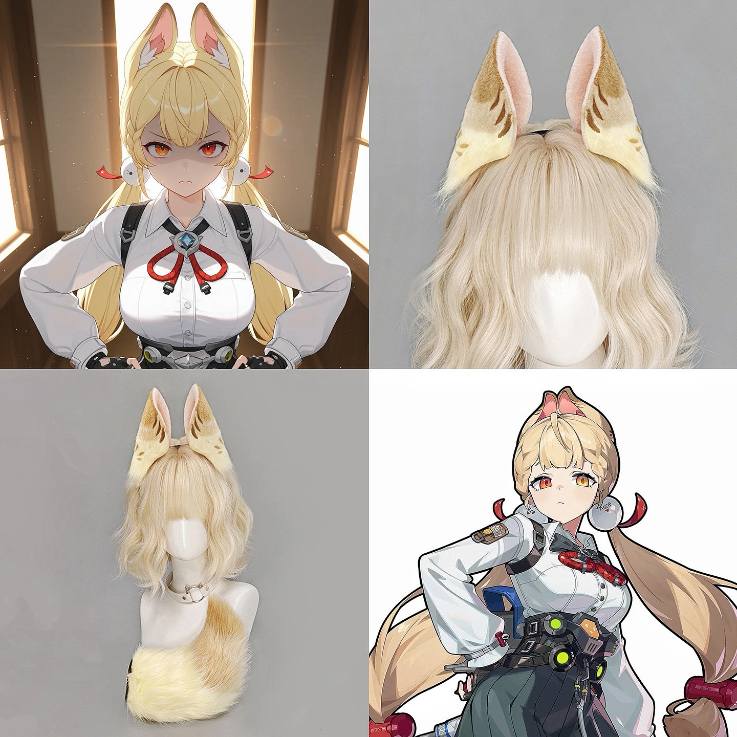 爱丽丝耳朵cos道具绝区零毛绒兽耳发箍漫展兔子耳朵兔尾巴套装,模玩/动漫/周边/娃圈三坑/桌游,COSPLAY配件/道具/人偶服,淘宝优惠券,粉丝福利购,淘宝优惠卷