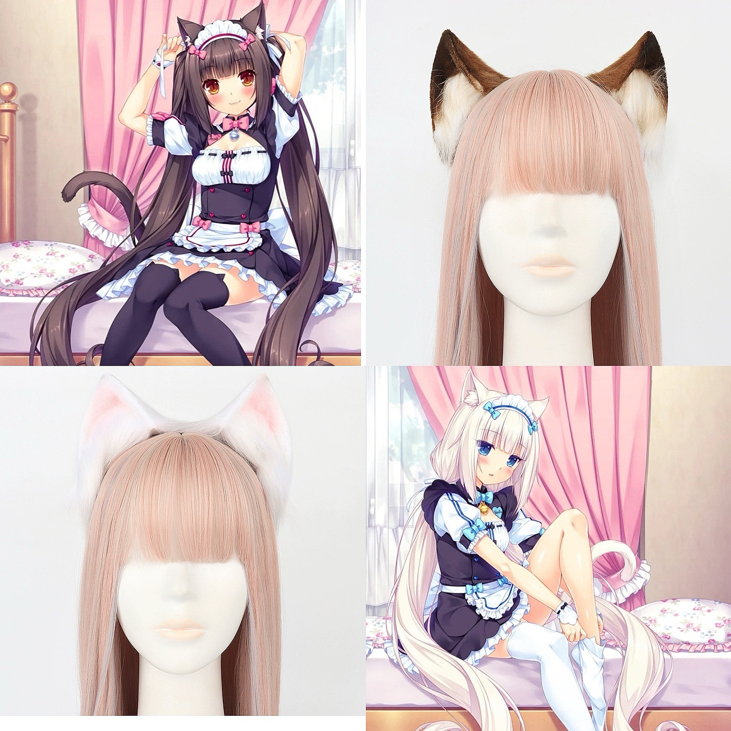 仿真巧克力与香子兰猫耳发箍