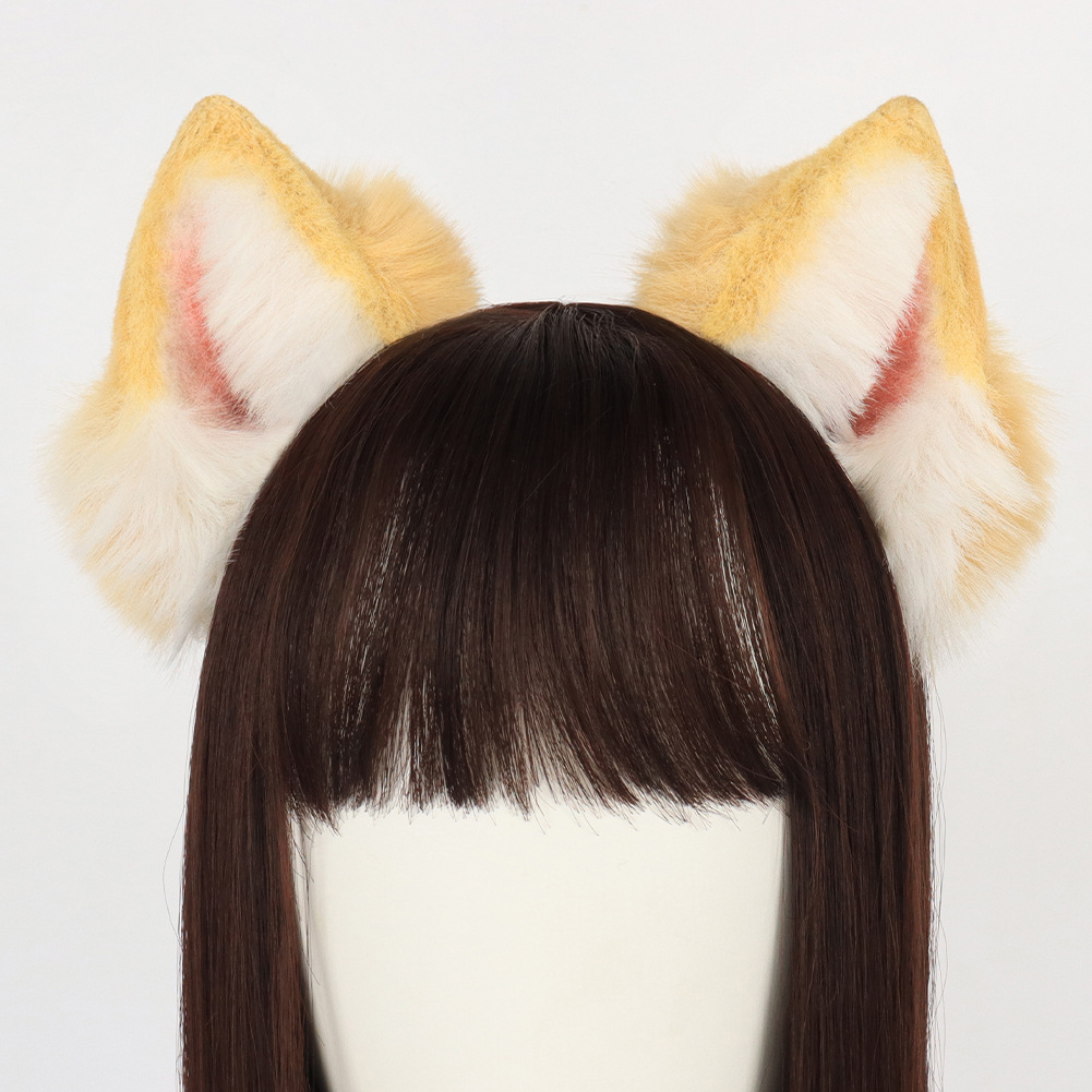 赤柴柴犬仿真可爱kc手作原创发箍