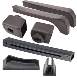 20X30弓形办公电脑椅子塑料圆管方管扶手套连接件扶手面维修配件