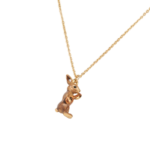 Fable音乐兔珐琅彩项链高级感小众气质女小兔子项链礼物送女友