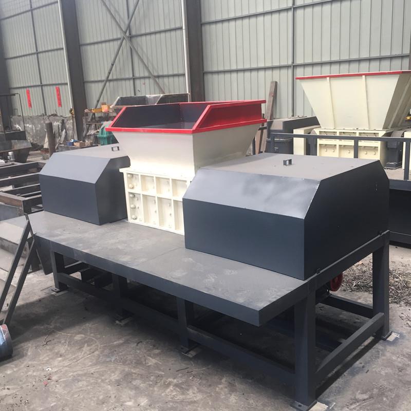 床垫双轴撕碎机 新型管材塑料双驱动撕碎机 吨包编织袋撕碎机