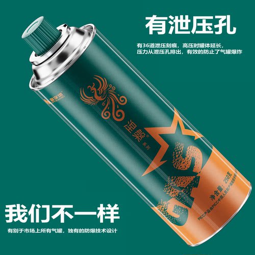 金字塔真防爆卡式炉气罐