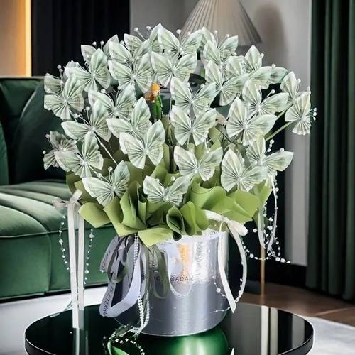 创意蝴蝶有钱花抱抱桶材料包生日礼物送情侣母亲节父亲节情人节