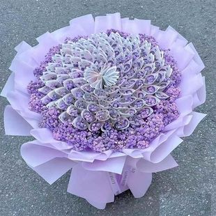 包好的高级有钱花束成品材料包成人礼钞票全套diy半成品送女朋友