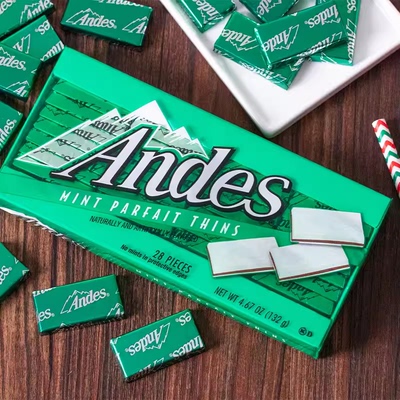安迪士薄荷巧克力Andes单双层夹心糖美国进口暑假零食礼物代可可