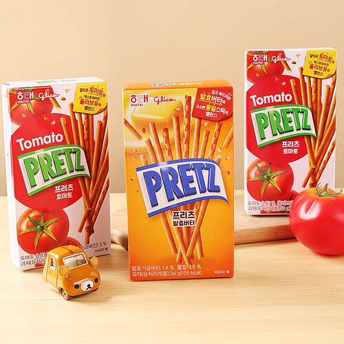 韩国进口海太格力高glico百力滋饼干棒条PRETZ手指盒装儿童零食品