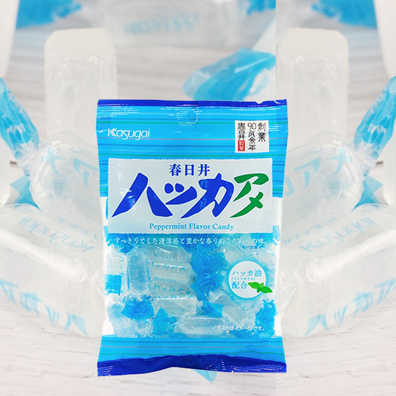 日本进口kasugai春日井薄荷糖硬糖果清凉喉薄荷糖水晶糖喜糖零食