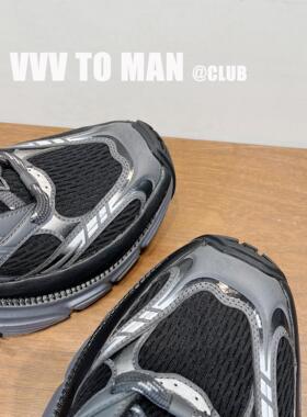 【认准MM】FALL25新款~6XL白色老爹鞋做旧男士休闲运动鞋廓形鞋