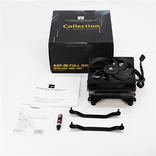 利民AXP90 X53 X47 X36 FULL BLACK下压cpu风扇散热器itx小A4机箱
