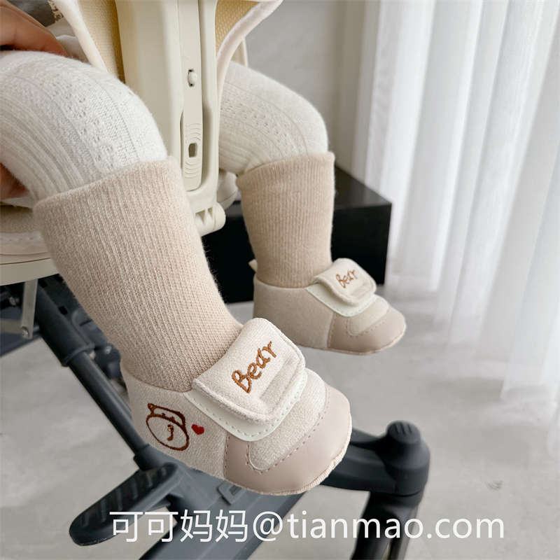 步前鞋春秋的卡通婴儿鞋袜