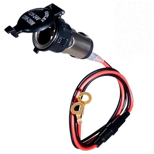 12V24V通用汽车摩托车载点烟器总成电源插座底母座改装可点火取电