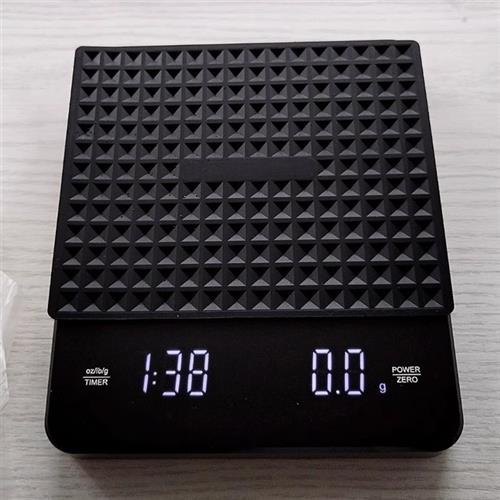 升级自动计时 手冲咖啡LED电子秤0.1g克称家用高精度厨房秤烘培称