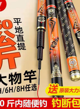 名伦旗舰钓鱼竿台碳素手超