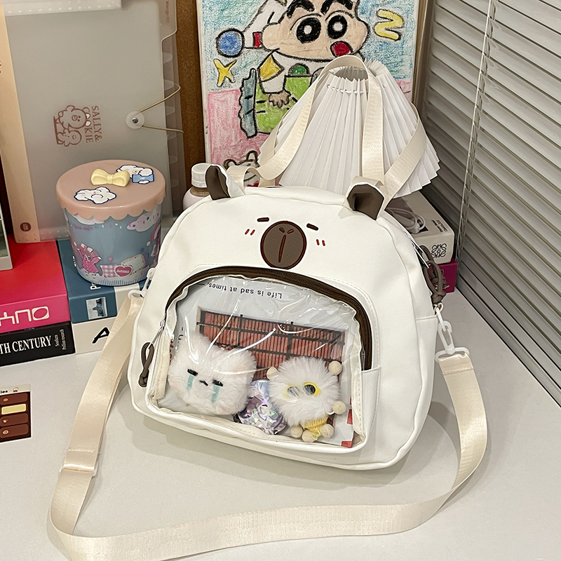 可爱卡通小众透明痛包
