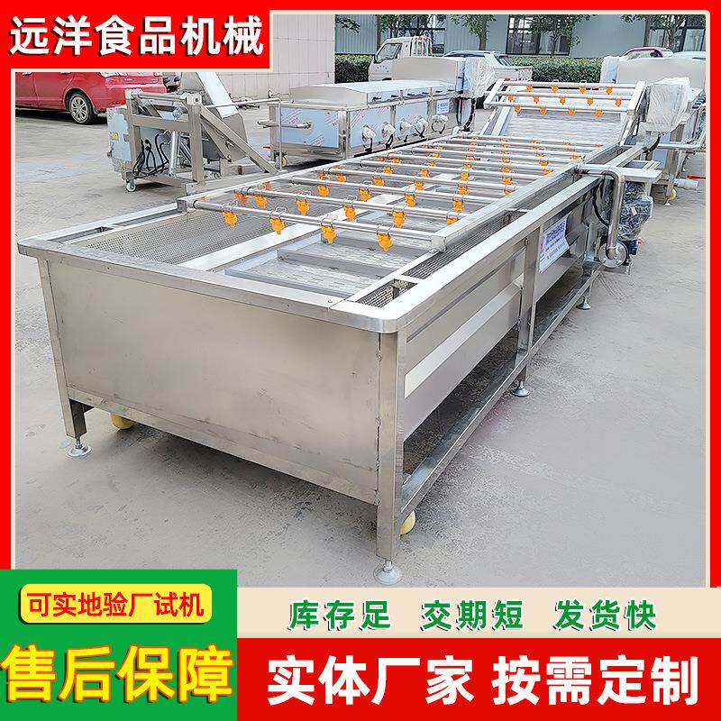 百合清洗设备 全自动莲藕片气泡清洗机 不锈钢菱角高压喷淋清洗机