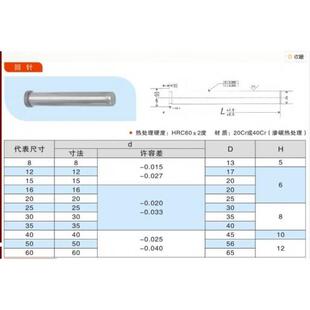 标准模架回针直径121520 模具精密回针回顶针 复位杆 回程杆 反杆