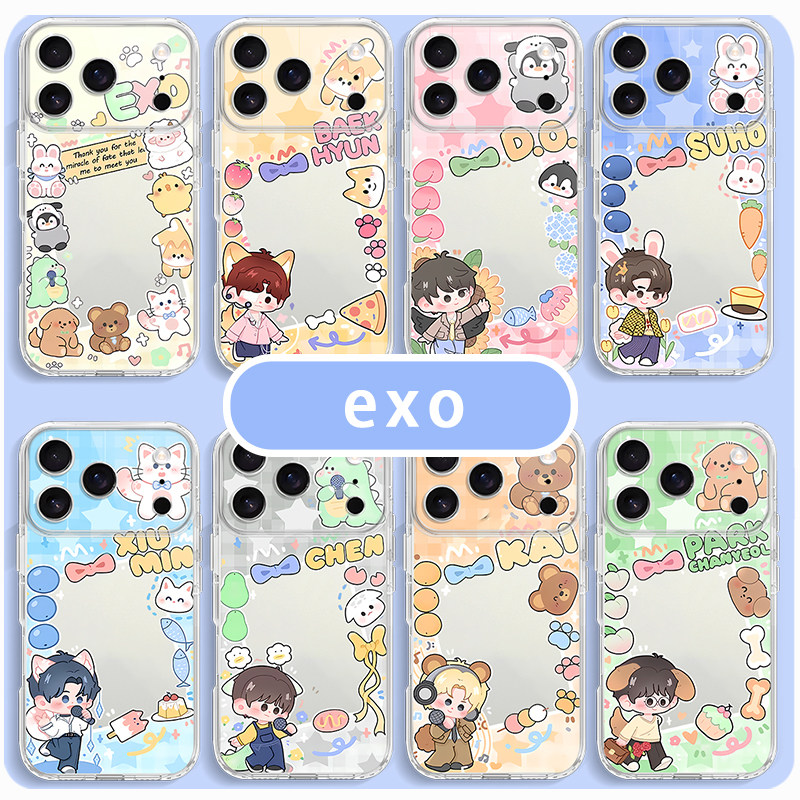 EXO手机壳适用于苹果16华为mate70属性iPhone17promax小卡OPPO周边vivo边伯贤张艺兴小米14朴灿烈15金钟仁13x