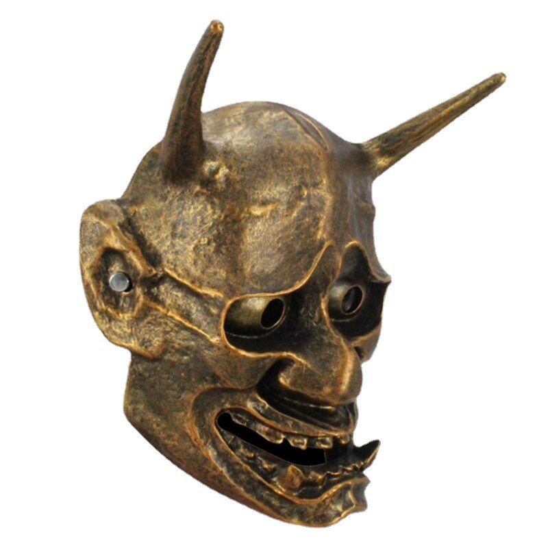 红般若恶魔面具寿司店装扮天狗树脂脸谱面罩白鬼院凛凛蝶鬼头mask