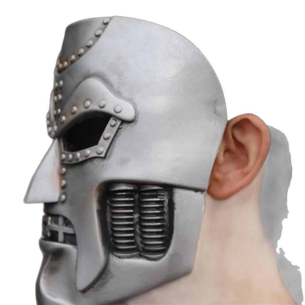 跨境新品 Dr Doom 服装骷髅面具万圣节末日博士面具