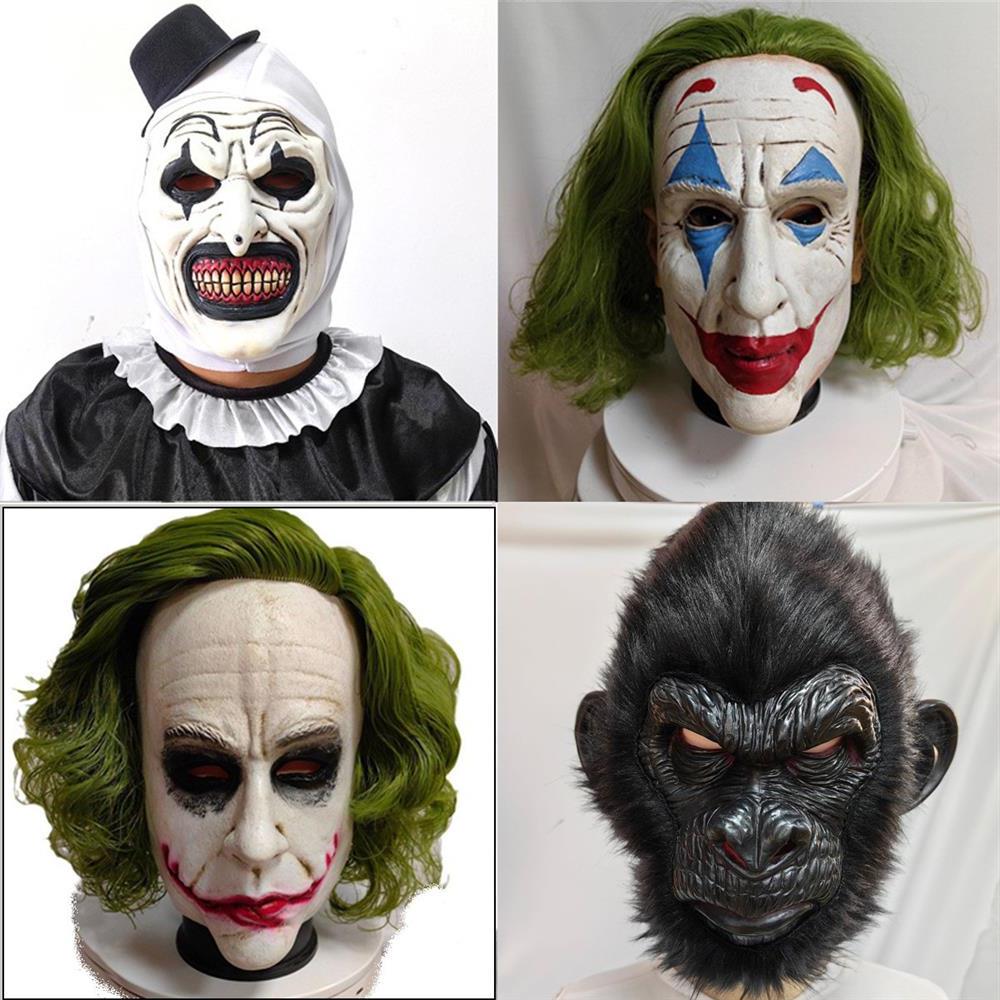 2025新款joker2小丑面具万圣节黑暗骑士蝙蝠侠小丑乳胶面具头套
