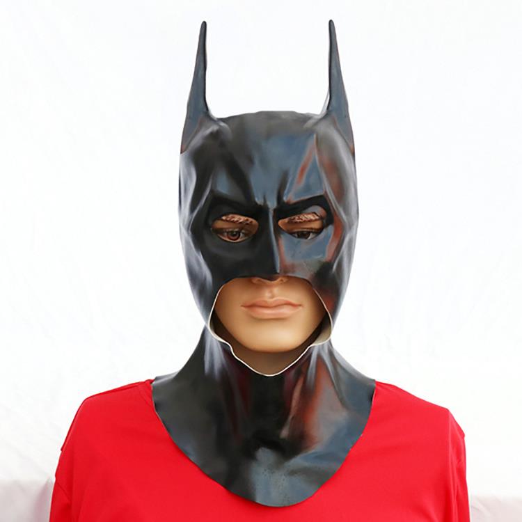 万圣节乳胶蝙蝠侠面具电影cos装扮派对头套道具外面款厂家