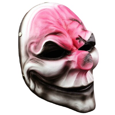 影视道具收获日2新脑袋面具payday掠夺者面具万圣节化妆舞会mask