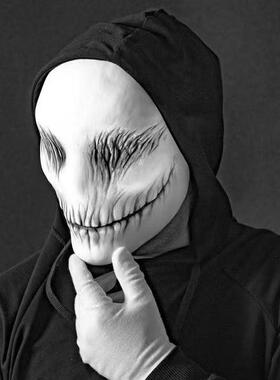 幽灵面具Smile mask helloween party 万圣节恐怖微笑面具幽灵头