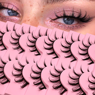 GROINNEYA湿尖小恶魔款 假睫毛肿眼泡cosplay自然放大双眼 一片式