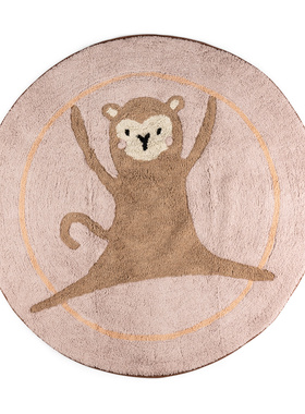 丹麦Sebra原装进口儿童房地垫卡通梅花鹿圆形床垫宝宝房地毯玩具