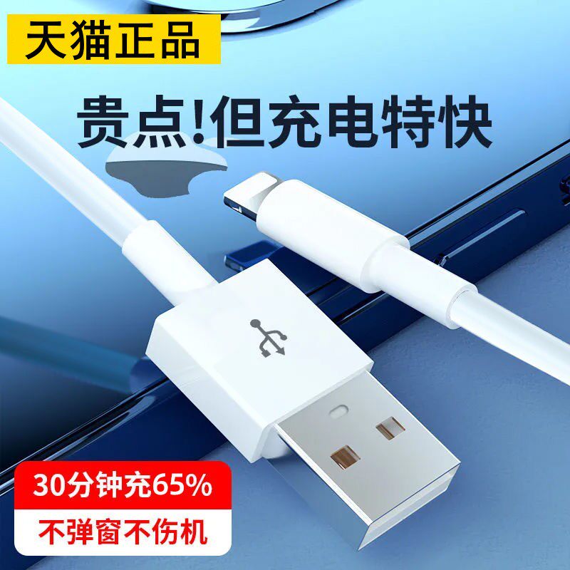 适用iPhone13数据线苹果12快充11pro手机14充电器8p加长7plus正品6s头usb套装Xr平板iPad冲电2米快速闪充max高性价比高么？