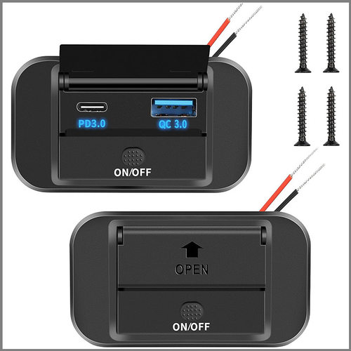 汽车房车专用QC30+PD30双协议大