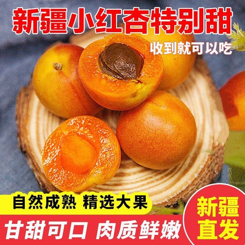 正宗新疆阿克苏小红杏应当季新鲜水果纯甜杏子吊干杏整箱顺丰包邮