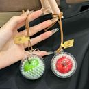 苹果挂件包包挂饰高级感小众圣诞节平安夜可爱钥匙扣 平平安安