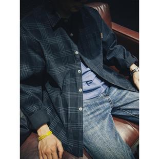 男宽松大码 neith 格子衬衫 休闲百搭上衣 BIAS潮牌春秋长袖 新品