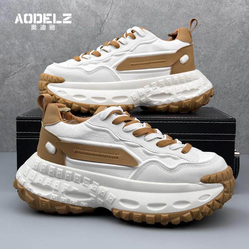 欧洲站厚底老爹鞋男2025春季新潮流轮胎底增高时尚百搭运动鞋男
