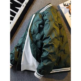 外套 冬装 斯蒂芬白鸭绒轻薄羽绒服男冬季 高端撞色休闲防寒保暖男士