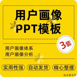 公司用户画像体系分析解决方案PPT模板客户画像用户特征方法论wps